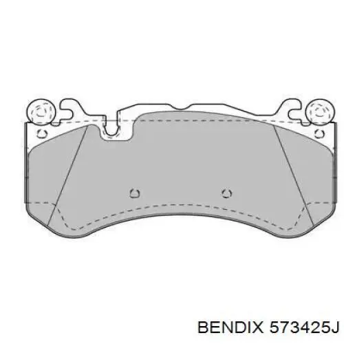 Передние тормозные колодки 573425J Jurid/Bendix