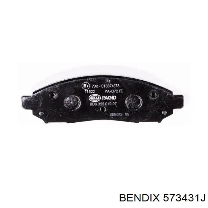 573431J Jurid/Bendix Колодки передние