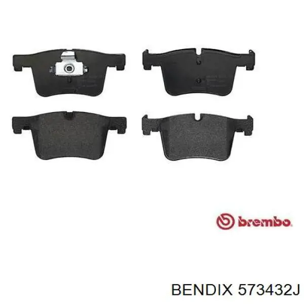Передние тормозные колодки 573432J Jurid/Bendix