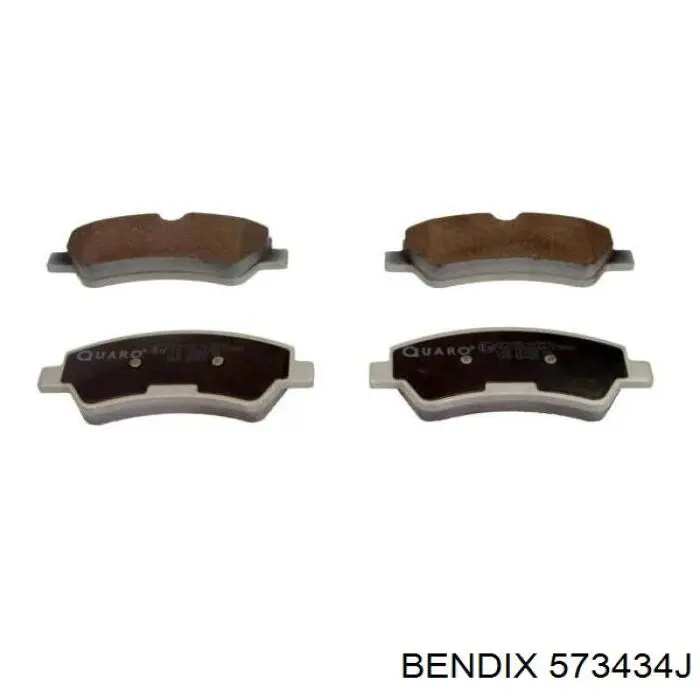 Задние дисковые колодки Jurid/Bendix 573434J