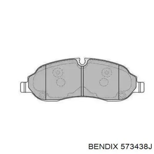 Передние тормозные колодки 573438J Jurid/Bendix