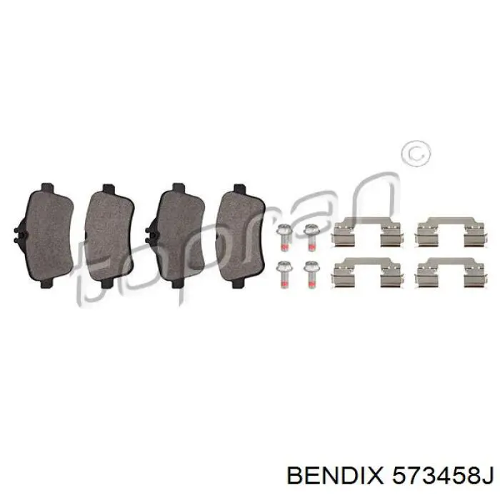 Колодки дисковые  Jurid/Bendix 573458J цена, от 39.58 USD