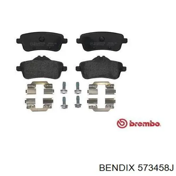 Задние тормозные колодки 573458J Jurid/Bendix