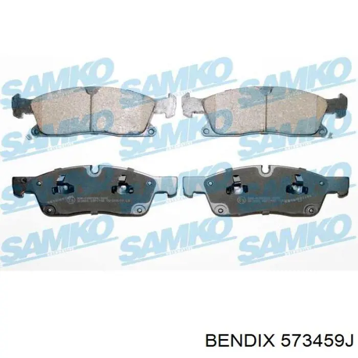 Передние тормозные колодки 573459J Jurid/Bendix