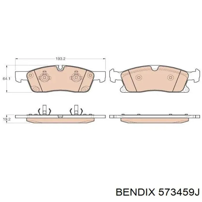 Колодки Jurid/Bendix 573459J цена, от 52.93 USD