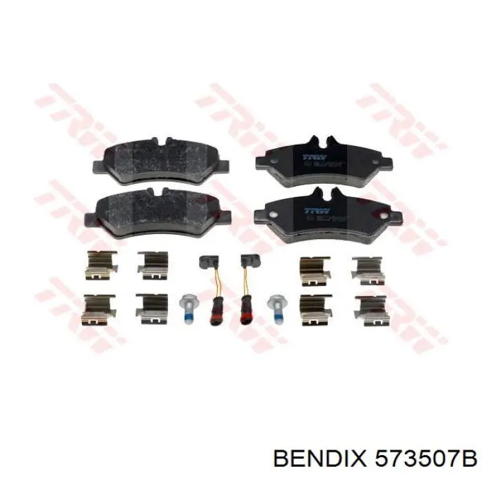 Колодки дисковые  Jurid/Bendix 573507B цена, от 18.14 USD
