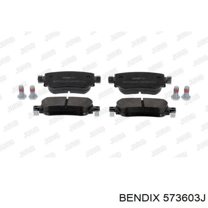 Задние тормозные колодки 573603J Jurid/Bendix