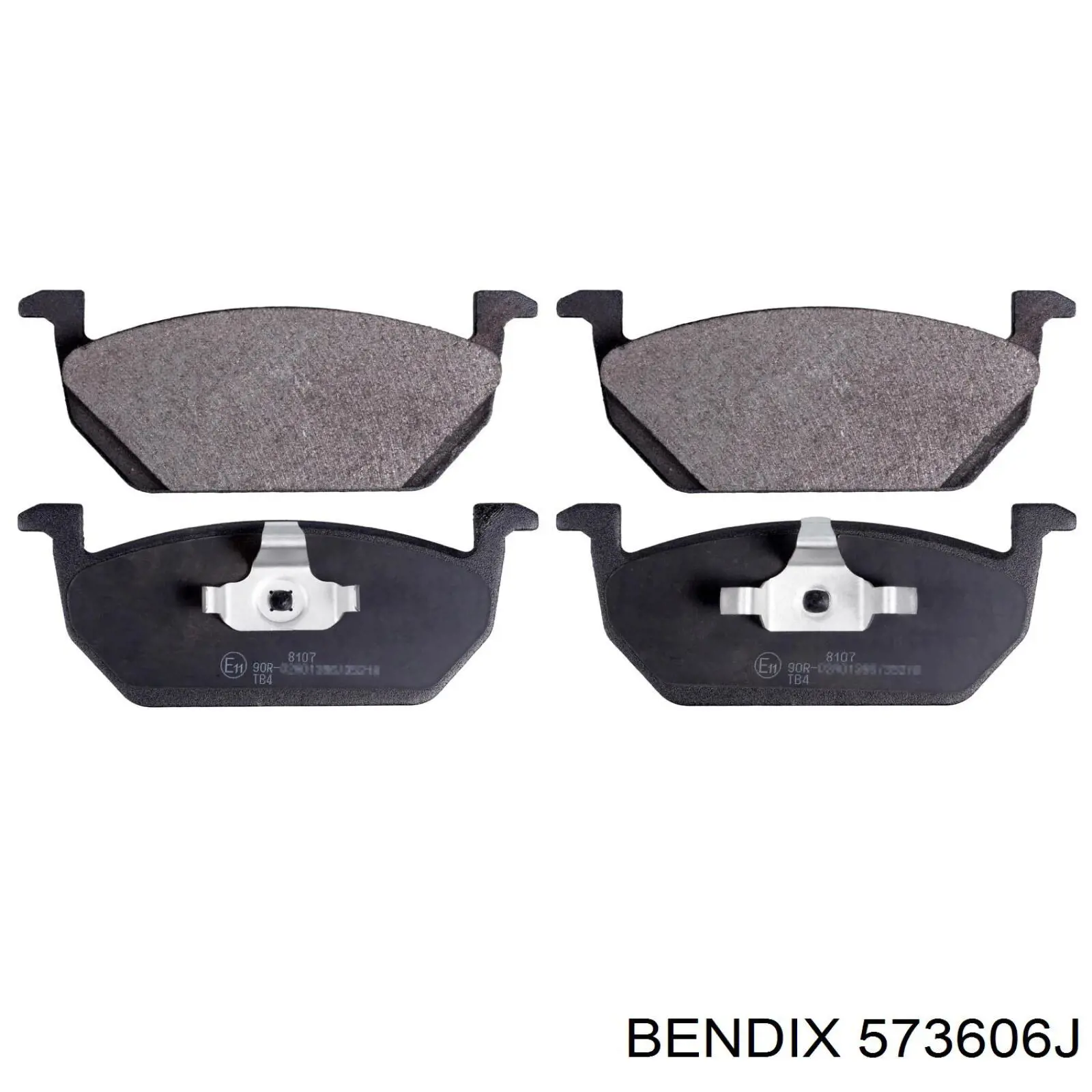 Передние тормозные колодки 573606J Jurid/Bendix