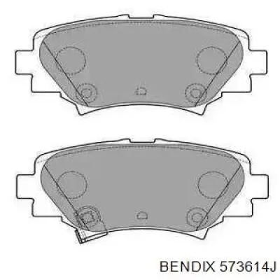 Задние тормозные колодки 573614J Jurid/Bendix