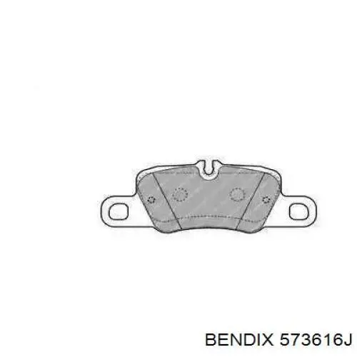 Задние тормозные колодки 573616J Jurid/Bendix