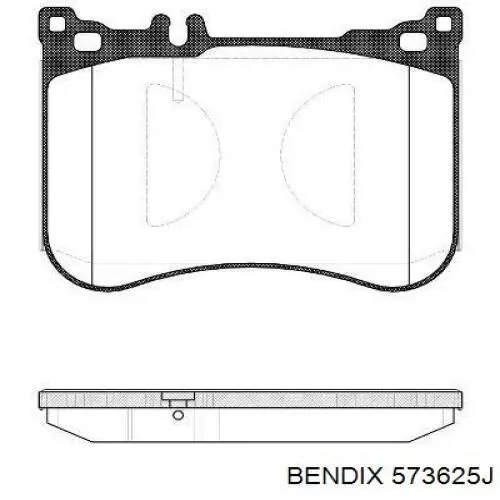 Купить 573625J Jurid/Bendix Колодки тормозные
