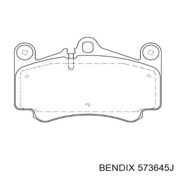 Передние тормозные колодки 573645J Jurid/Bendix