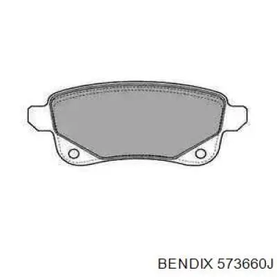 573660J Jurid/Bendix sapatas do freio traseiras de disco