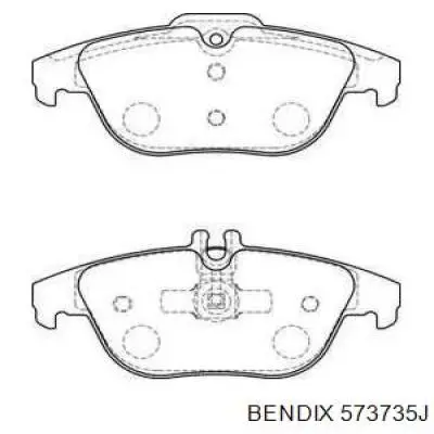 573735J Jurid/Bendix колодки тормозные задние дисковые