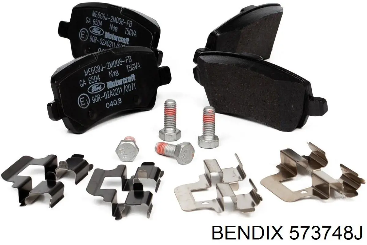 Задние тормозные колодки 573748J Jurid/Bendix