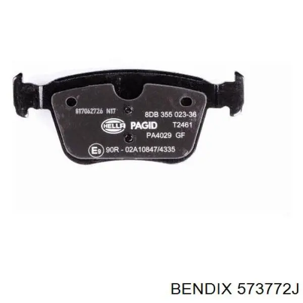 Купить 573772J Jurid/Bendix Колодки тормозные задние, дисковые