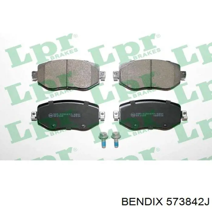 Передние тормозные колодки 573842J Jurid/Bendix