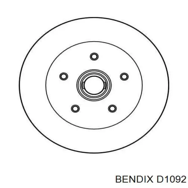 D1092 Jurid/Bendix колодки тормозные передние дисковые