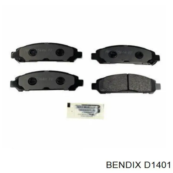 Передние тормозные колодки D1401 Jurid/Bendix