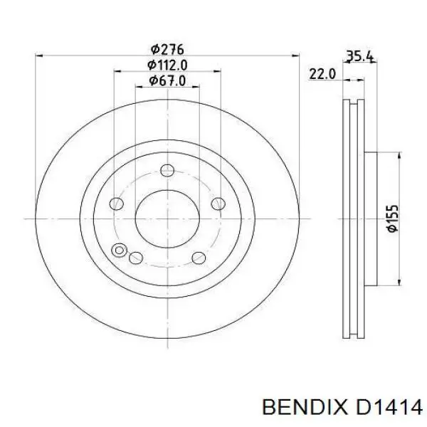 Купить B111584 Denckermann Колодки тормозные