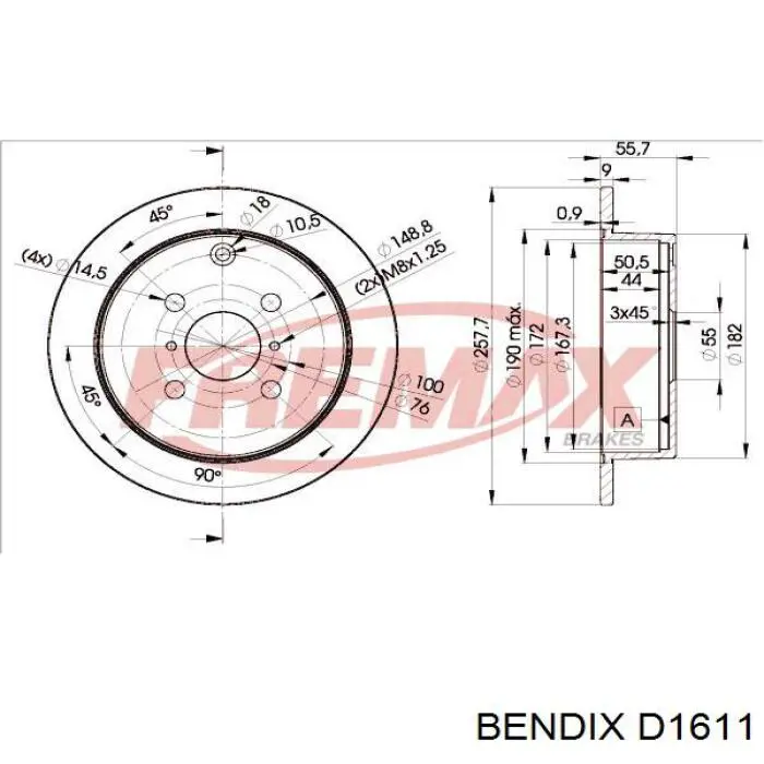 BRF41 Ford Колодки передние