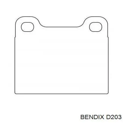 D203 Jurid/Bendix Колодки передние