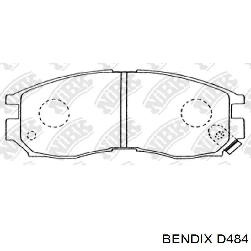D484 Jurid/Bendix Колодки передние