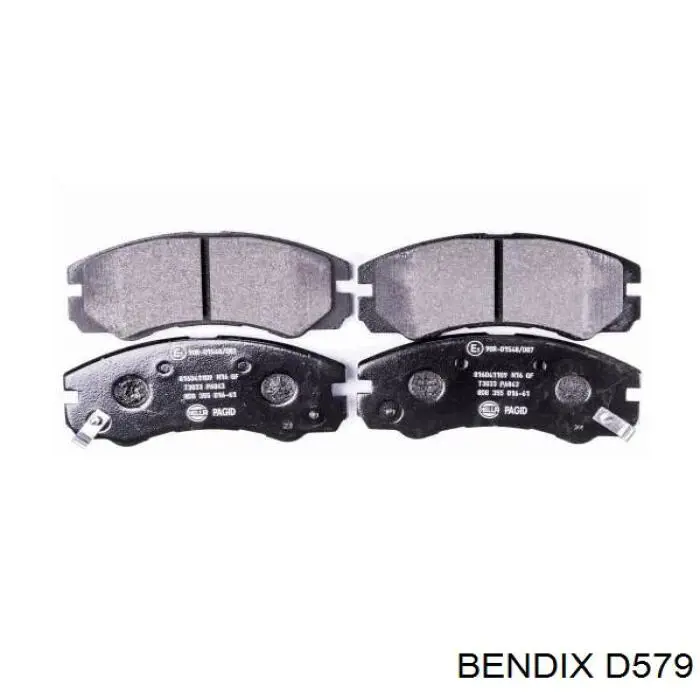 Передние тормозные колодки D579 Jurid/Bendix