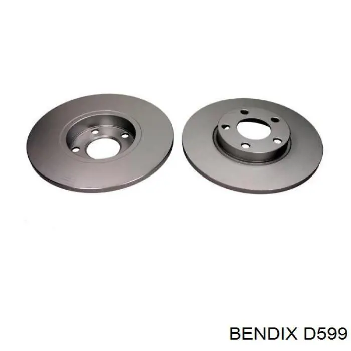 Задние барабанные колодки D599 Jurid/Bendix