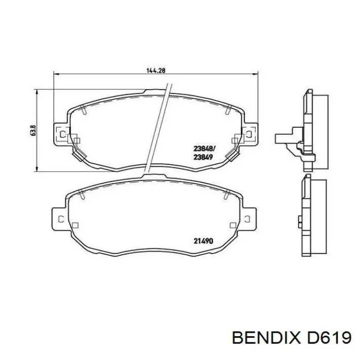 D619 Jurid/Bendix 