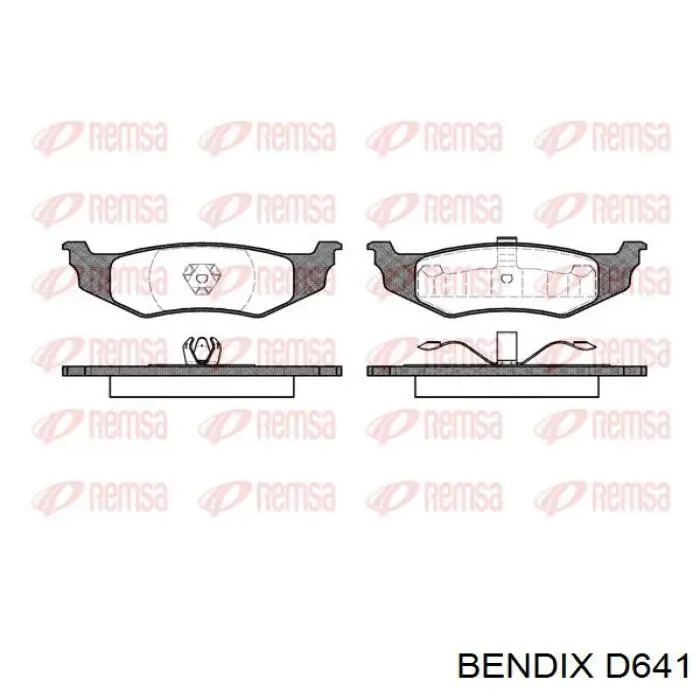 Колодки дисковые  Jurid/Bendix D641 цена, от 22.91 USD
