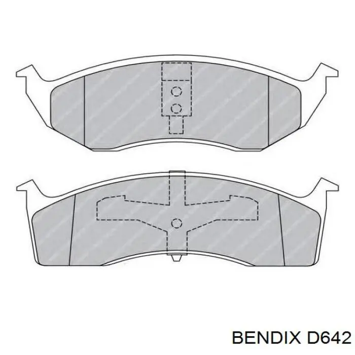 Передние тормозные колодки SGD642M Raybestos