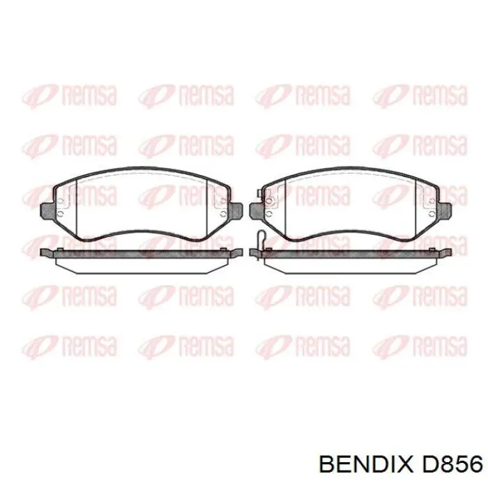 d856 Jurid/Bendix колодки тормозные передние дисковые