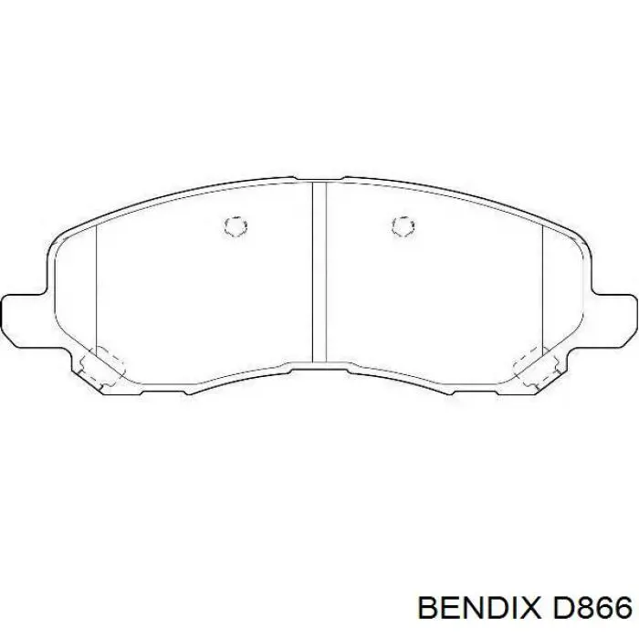 D866 Jurid/Bendix Колодки передние