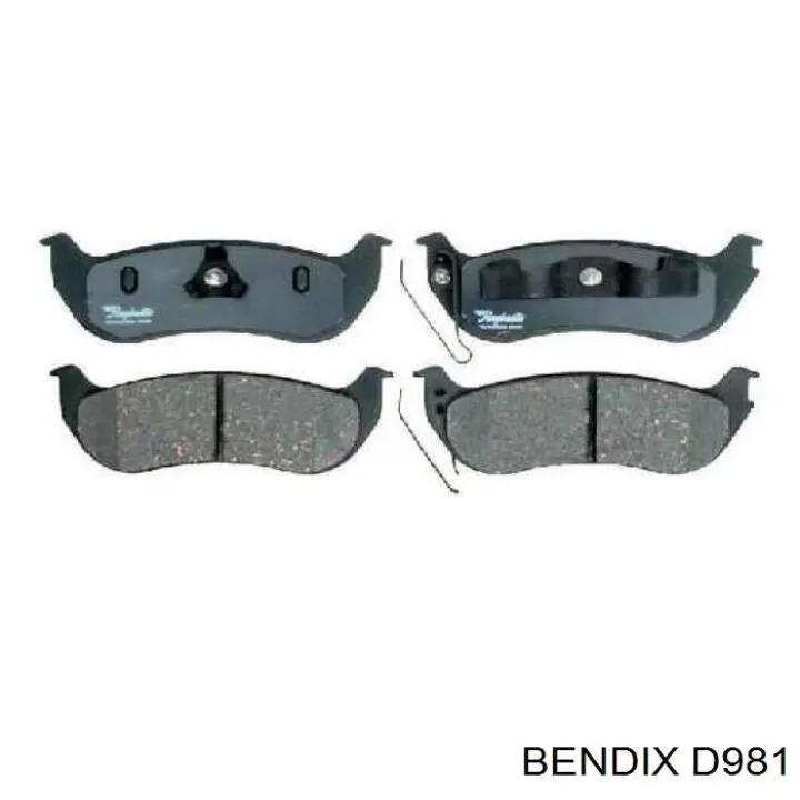 Колодки дисковые  Jurid/Bendix D981 цена, от 27.35 USD