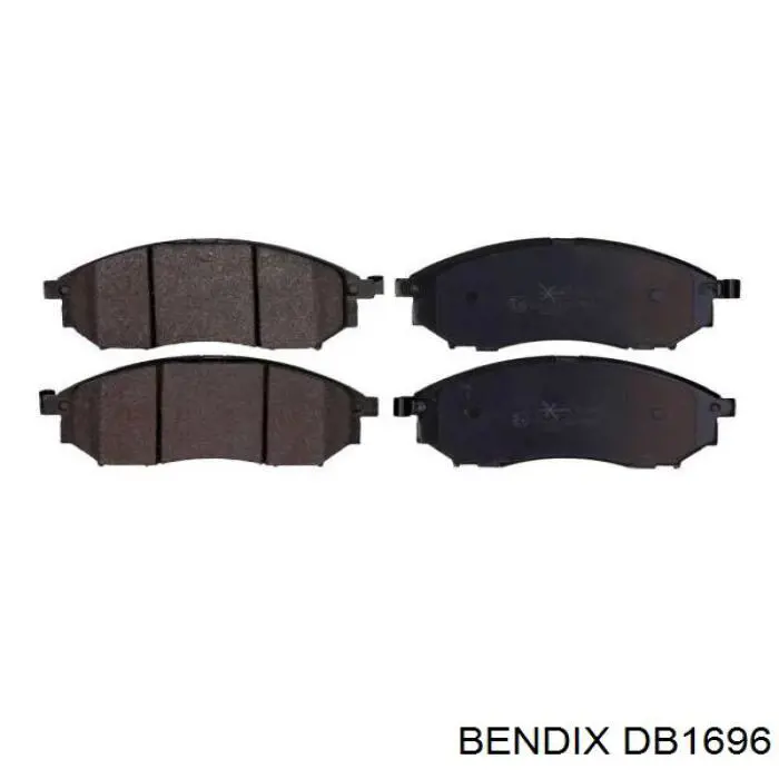 DB1696 Jurid/Bendix колодки тормозные передние дисковые