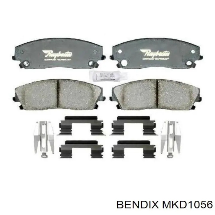 MKD1056 Jurid/Bendix колодки тормозные передние дисковые