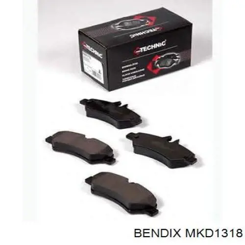 Колодки дисковые  Jurid/Bendix MKD1318 цена, от 28.18 USD