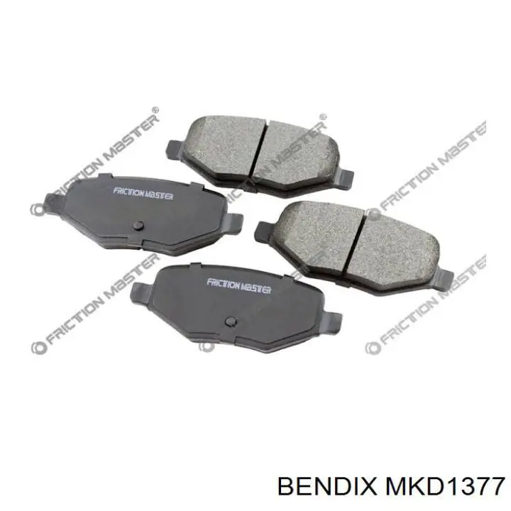 Задние тормозные колодки MKD1377 Jurid/Bendix