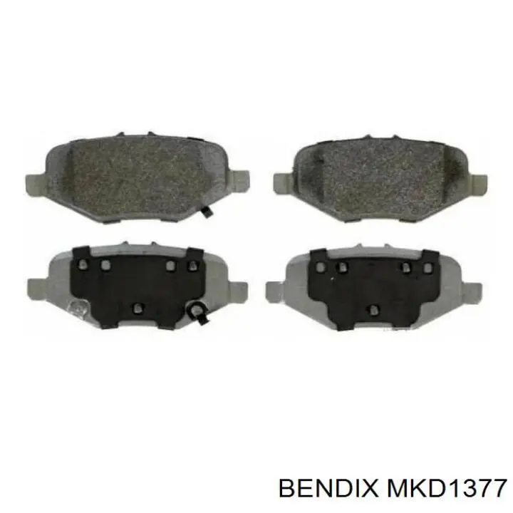 MKD1377 Jurid/Bendix Колодки тормозные дисковые комплект