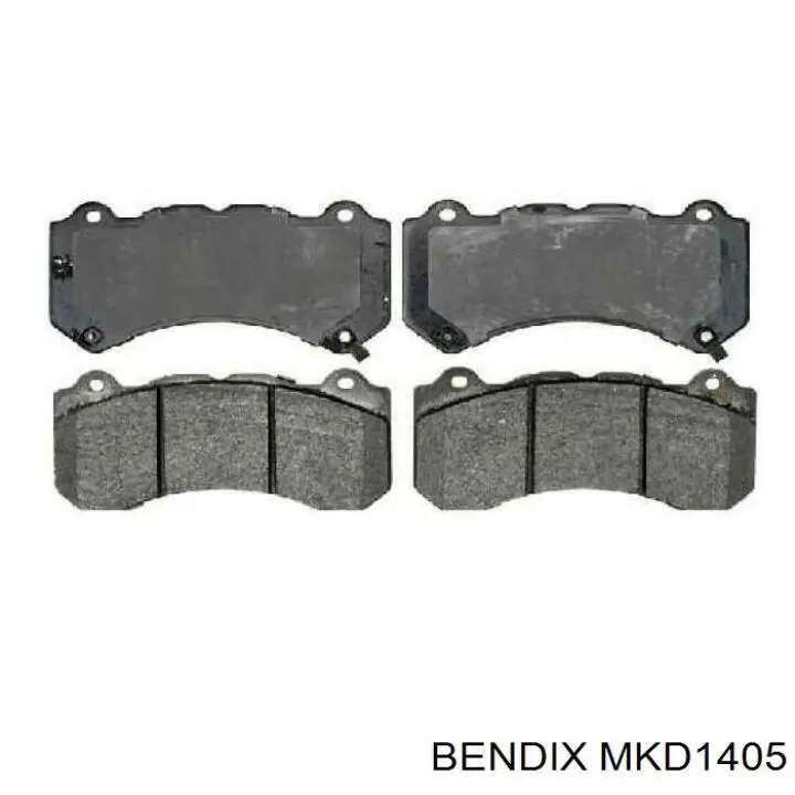 MKD1405 Jurid/Bendix колодки тормозные передние дисковые