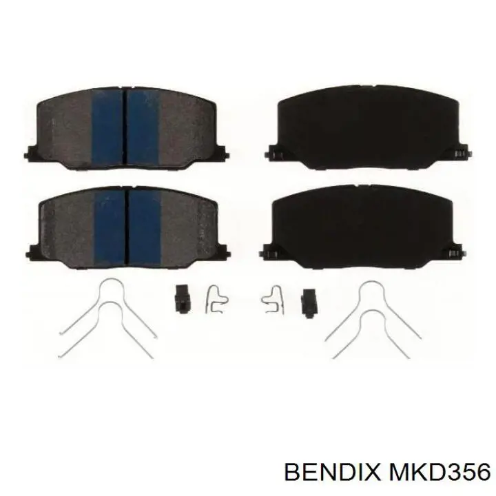 MKD356 Jurid/Bendix колодки тормозные передние дисковые