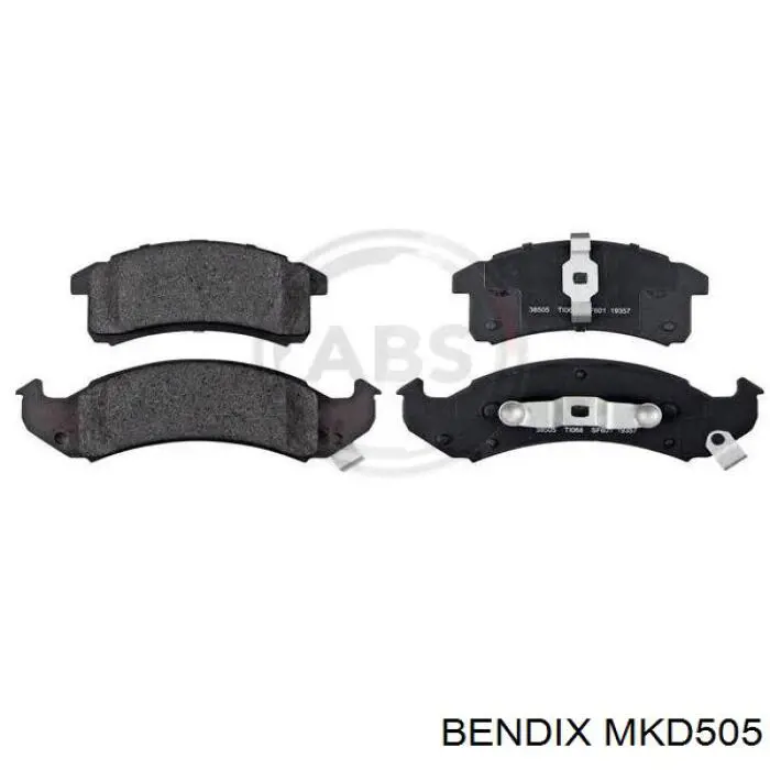 Передние тормозные колодки MKD505 Jurid/Bendix