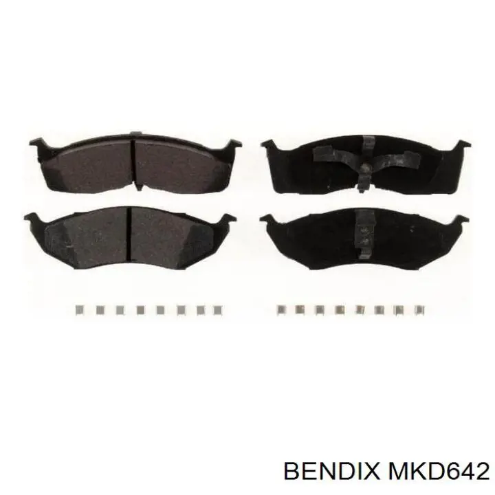 MKD642 Jurid/Bendix колодки тормозные передние дисковые