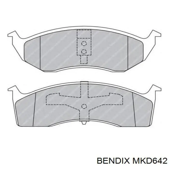 MKD642 Jurid/Bendix Колодки передние