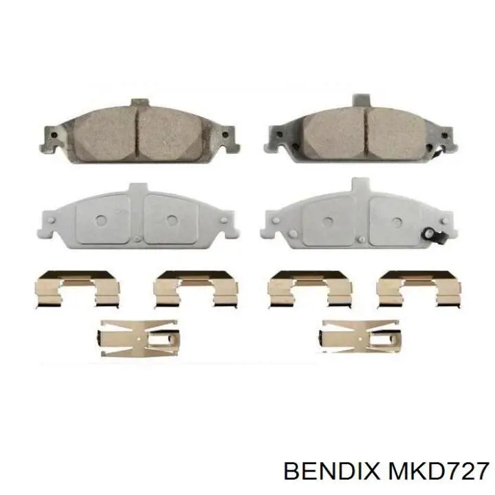 Купить MKD727 Jurid/Bendix Колодки тормозные