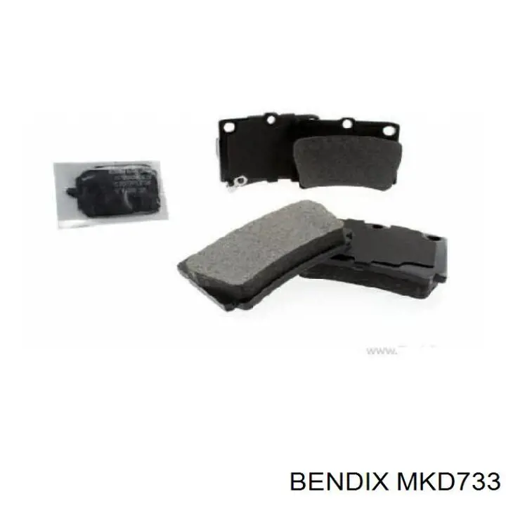 MKD733 Jurid/Bendix колодки тормозные задние дисковые