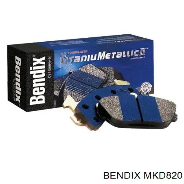 MKD820 Jurid/Bendix колодки тормозные передние дисковые