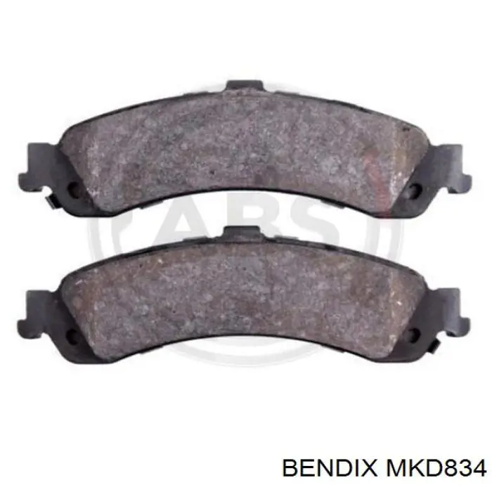 MKD834 Jurid/Bendix колодки тормозные задние дисковые