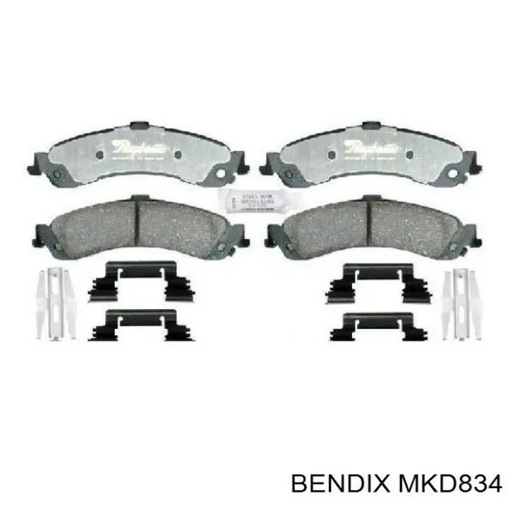MKD834 Jurid/Bendix Колодки тормозные дисковые комплект